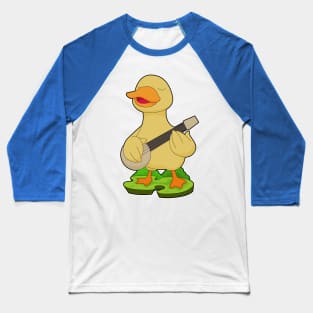 Duck Musician Guitar Music Baseball T-Shirt